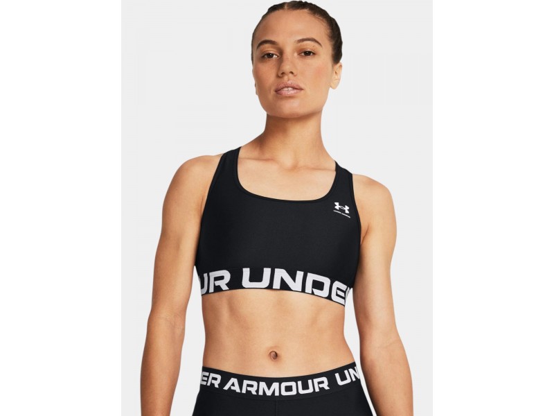 Under Armour UA HG Mid Branded női melltartó - fekete