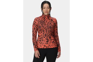 Spyder Vivid 1/2 Zip D - anh-animal print coral haze