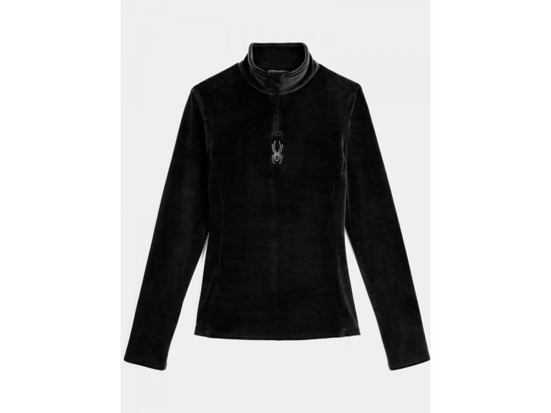 Spyder Shimmer Bug 1/2 Zip női fekete polár felső