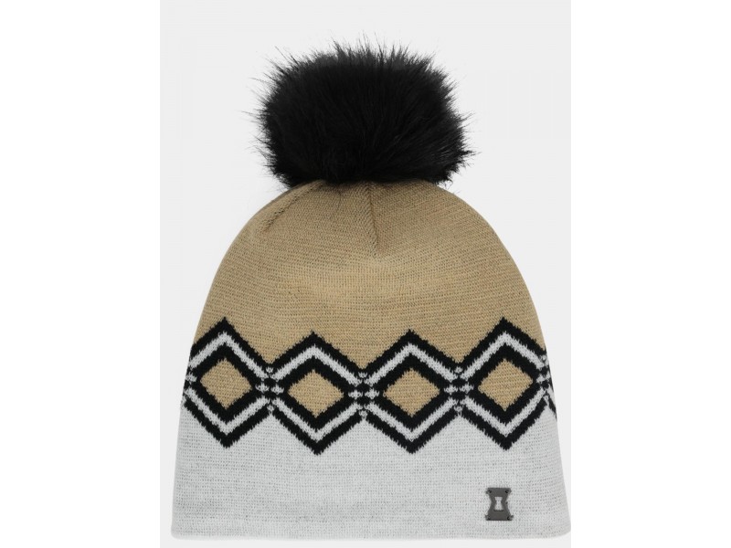 Spyder Mountain Hat D - férfi bojtos sapka (fehér)