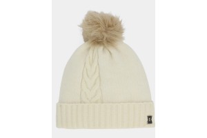 Spyder Plait Pom Hat D - fehér sapka