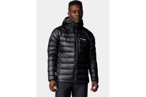 Columbia Arctic Crest Down férfi kapucnis dzseki - fekete