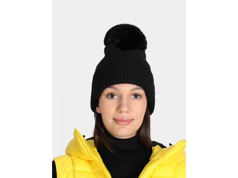 Colmar Twist D női fekete bojtos sapka