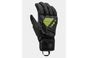 LEKI WCR C-Tech 3D férfi síkesztyű - black/ice lemon