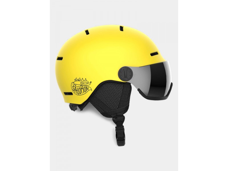 Salomon Orka Visor D síbukósisak – vibráló sárga