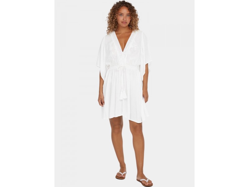 O'Neill Essentials Cover Up Dress - snow white