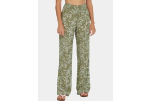 O'Neill Johnny Smocked Waist Pants – 36077 green textured