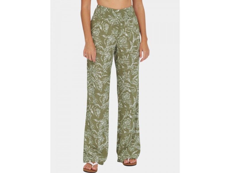 O'Neill Johnny Smocked Waist Pants – 36077 green textured
