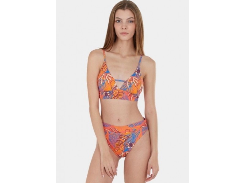 Fundango Sahara V-neck Cami bikini felső - rózsaszín