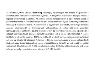 Salomon S/View unisex síszemüveg fekete