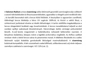 Salomon Radium síszemüveg - fehér