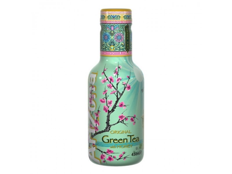 AriZona zöld tea mézzel és ginzenggel 0,45 l
