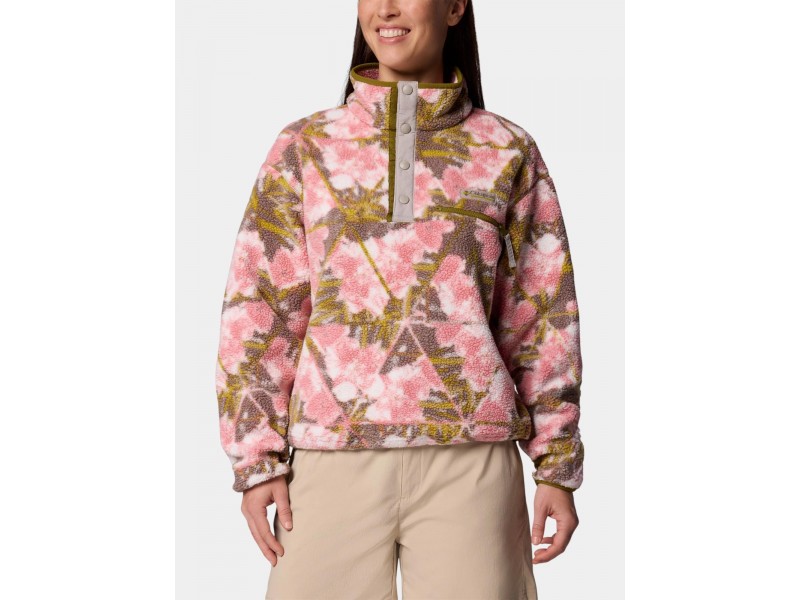 Columbia Helvetia II női croppolt sherpa polár, virágmintás