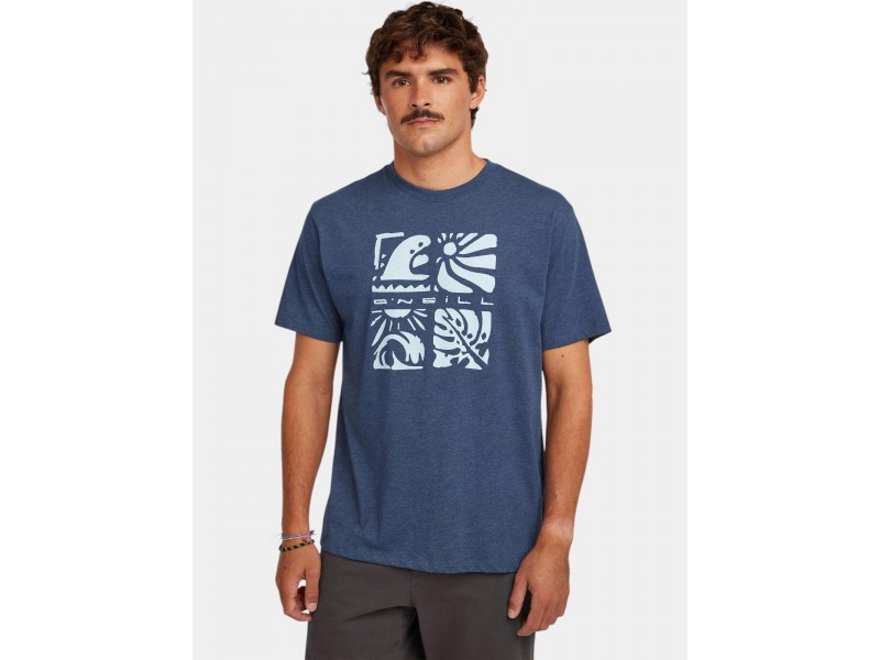 O'Neill Melange Front Print férfi póló