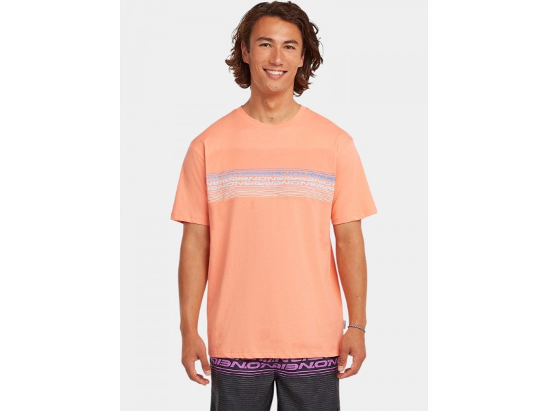 O'Neill Logo Stripe férfi póló — csíkos design