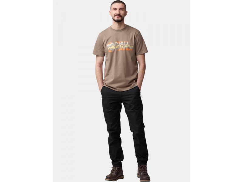 Fjällräven férfi Multicolor Logo póló - M