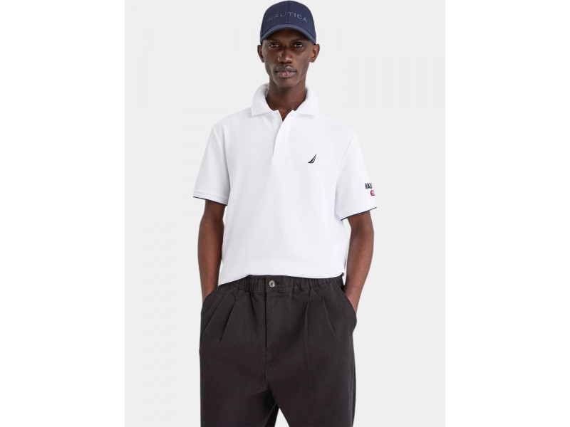 Nautica Azura férfi galléros póló — Regular Fit