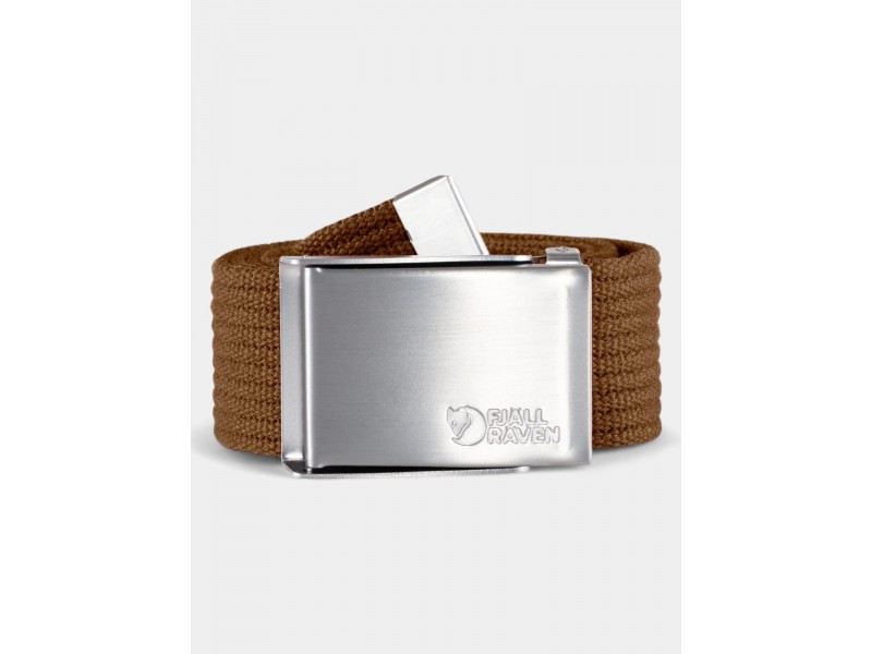 Fjallraven Canvas Belt D – férfi szürke vászonöv fém csattal