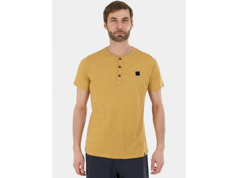 Fundango Phase Henley férfi póló, gombos nyakrész