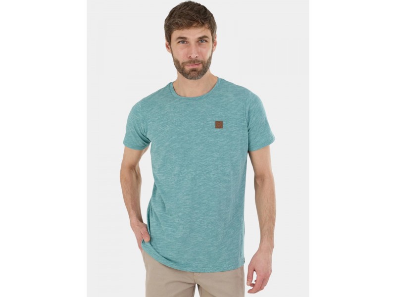 Fundango Jaggy férfi póló — műbőr részletek