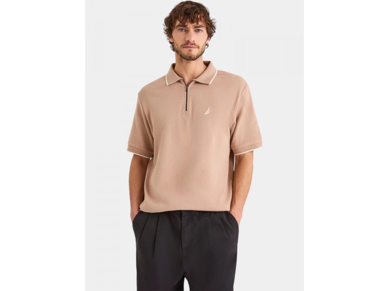 Nautica Bruma férfi rövid ujjú polo, 100% pamut