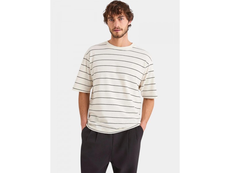 Nautica Bahai férfi csíkos póló - elölnézet
