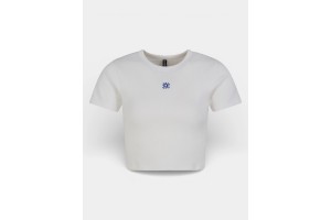 Fundango Sora Cropped T-shirt női - crop top, hímzett logó