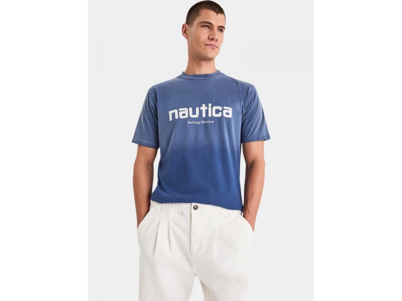 Nautica Astillo férfi pamut póló - kerek nyak