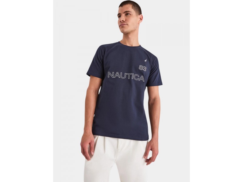 Nautica Aire T-Shirt férfi - 100% pamut, hímzett logó