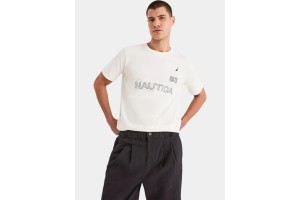 Nautica Aire férfi 100% pamut póló – hímzett logó