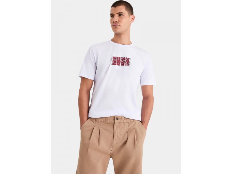 Nautica Parrett férfi póló - grafikus logó, 100% pamut