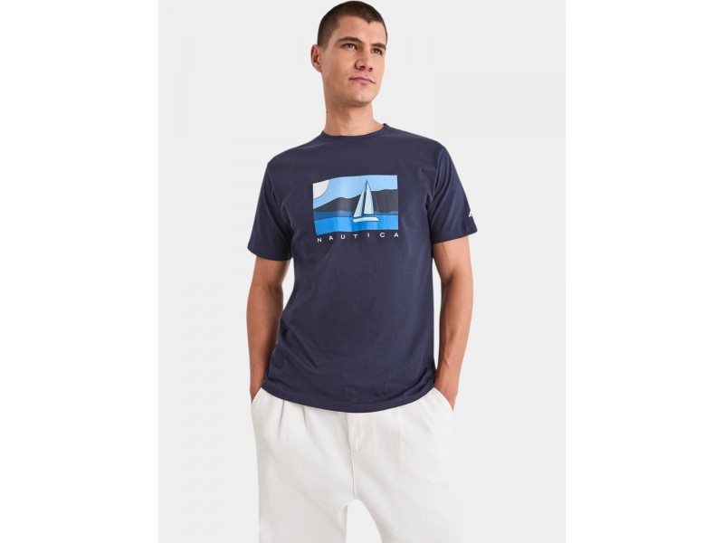 Nautica Tay T-Shirt D férfi pamut póló