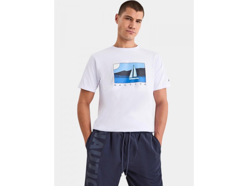 Nautica Tay T-Shirt D férfi pamut póló