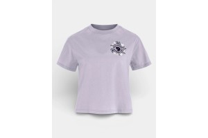 Fjällraven Fjällblomster női fehér crop póló