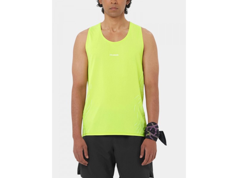 Salomon Sense Aero Singlet Gfx M - férfi trikó