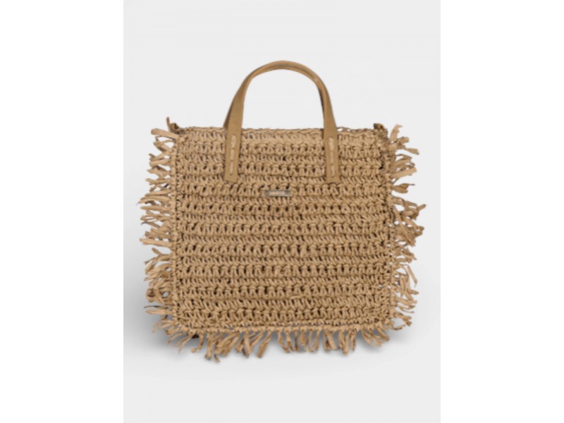 Barts Breezie Handbag D - barna kézzel horgolt papír kézitáska