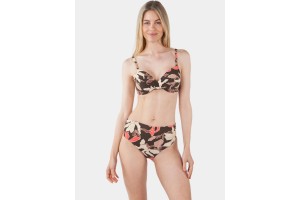 Barts Camolo Underwire D barna bikini felső