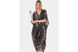 Barts Rochau női fekete kaftán, 100% pamut