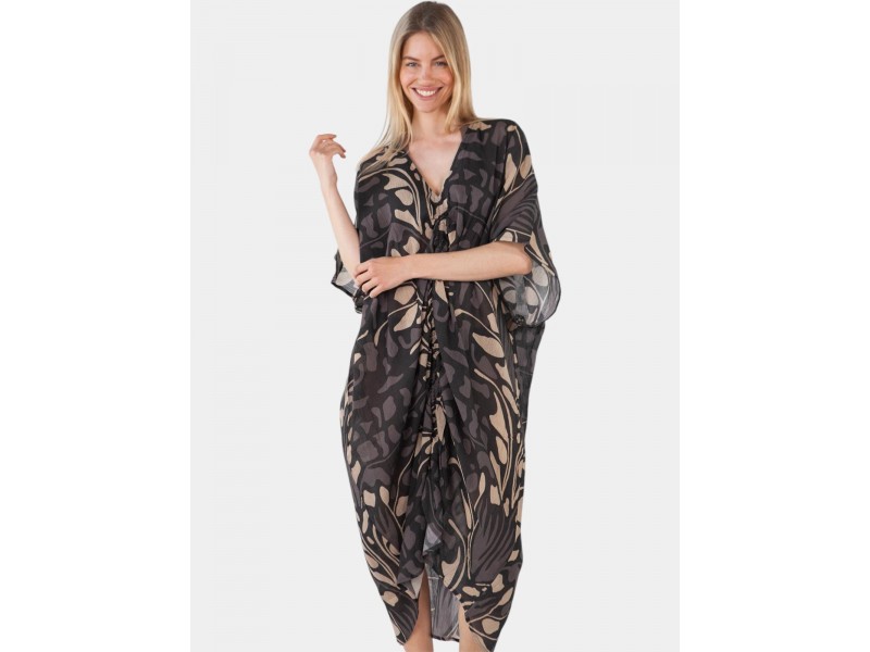 Barts Rochau női fekete kaftán, 100% pamut