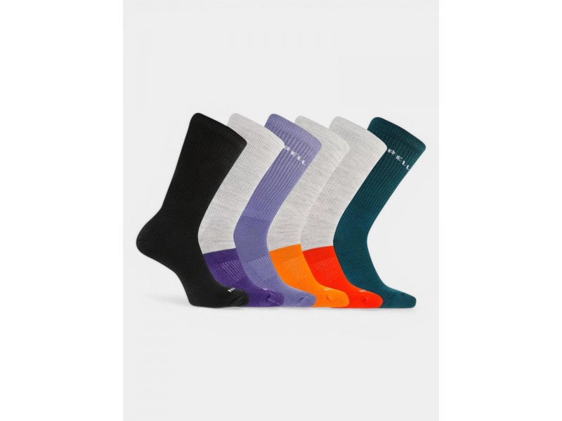 Merrell férfi párnázott Crew zokni (6 pár)