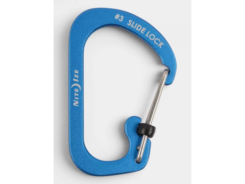 Niteize SlideLock alumínium karabiner #3 D