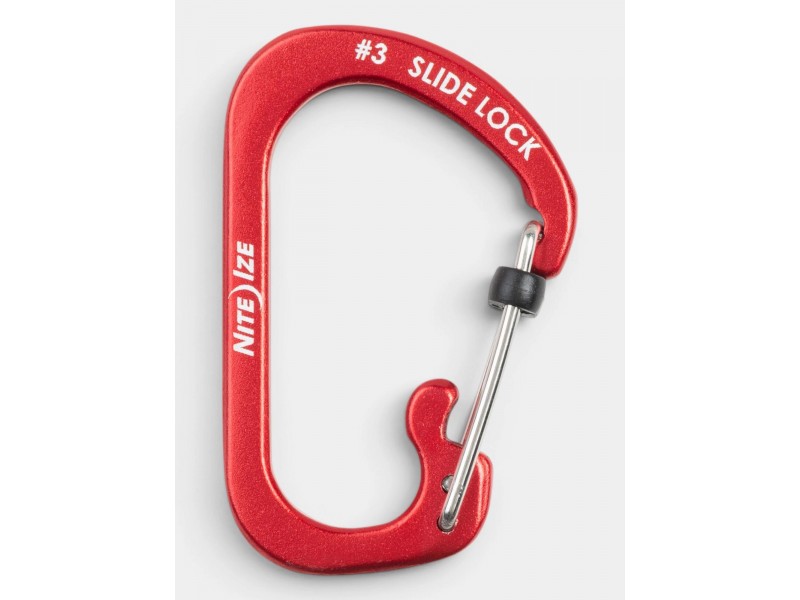 Niteize SlideLock alumínium karabiner #3 D
