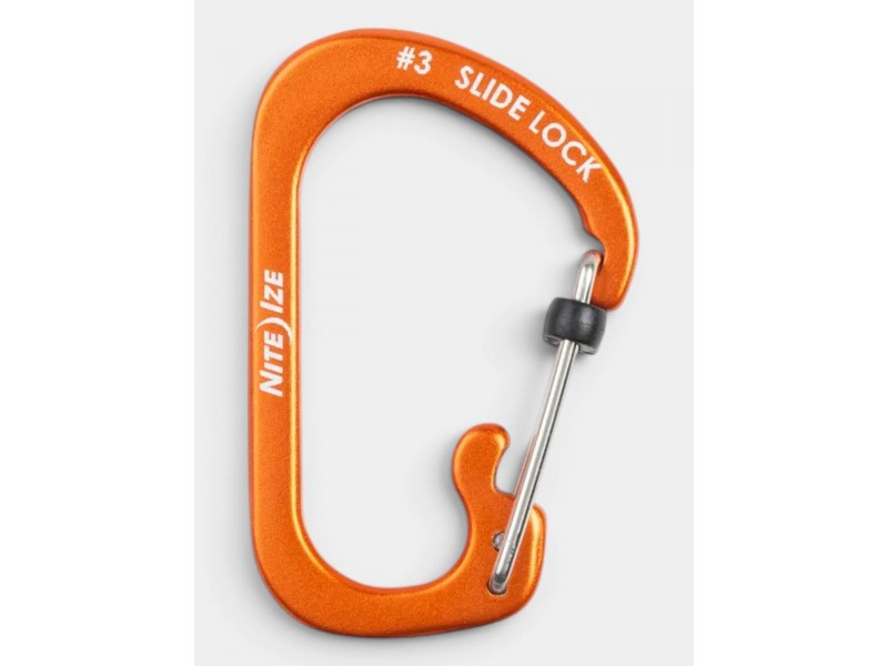 Niteize SlideLock alumínium karabiner #3 D