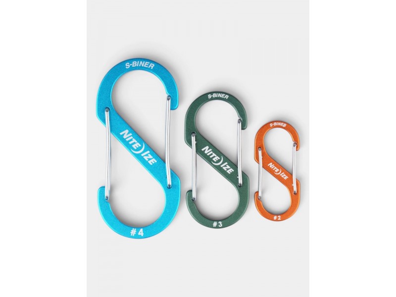 Niteize S-Biner alumínium dupla karabiner - 3 db