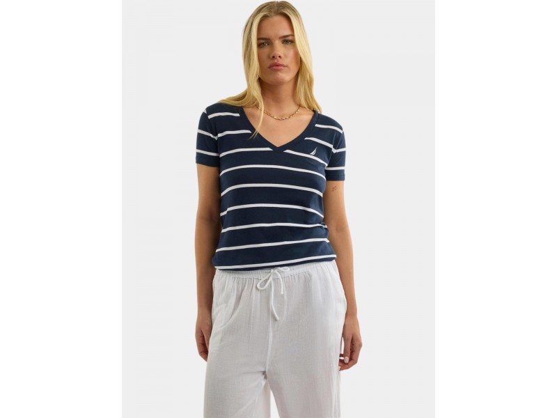Nautica Hosta T-Shirt női póló – V-nyak, rövid ujj