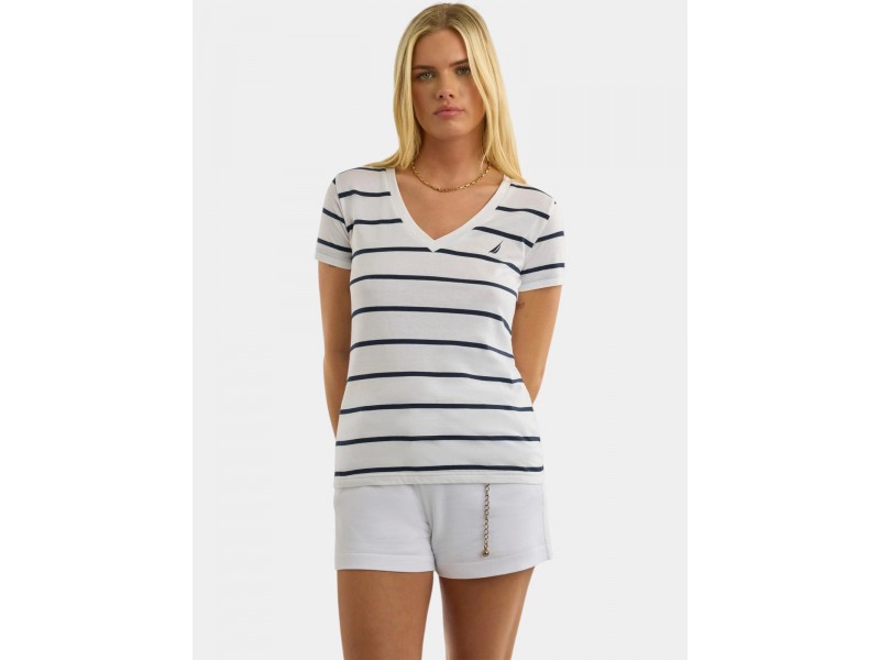 Nautica Hosta női póló — V-nyak, Regular Fit
