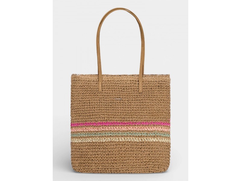 Barts Lazey Shopper D barna kézzel horgolt 37x30x12 cm