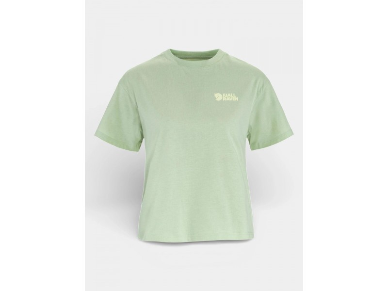 Fjallraven Forest Walk női crop póló — organikus pamut