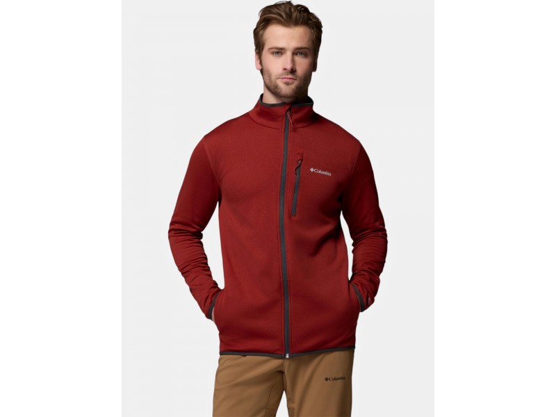 Columbia Essential Hike Grid Fleece férfi polár pulóver