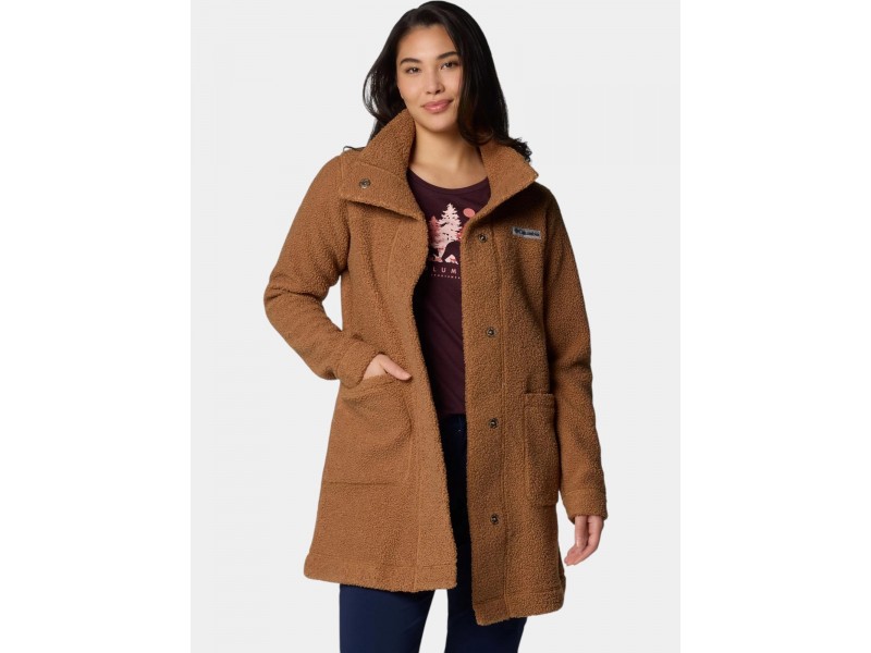 Columbia Panorama Long Jacket női – Nubby Sherpa 81 cm